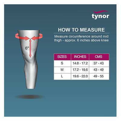 Tynor OAC Knee Immobilizer 19 Inches x 48 cm (S) (L 42) - Knee/Leg Supports