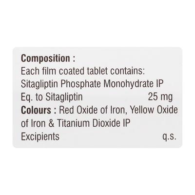 SITAGLIVAC 25 Tablet 7's - Diabetes-Ant