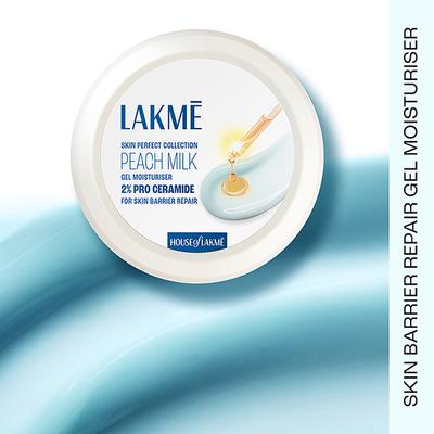 Lakme Peach Gel Moisturiser 2%Pro Ceramide, Skin Barrier Repair & Glowing Skin, All Skin Types 100gm - Face Moisturizers