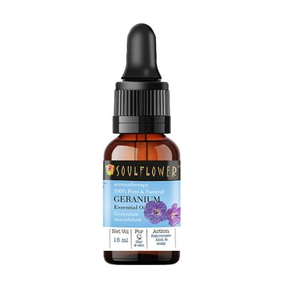 Soulflower Essential Oil - Geranium 15 ml (N) - Essential Oils