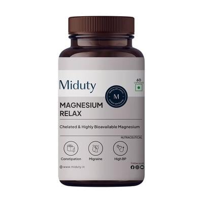 Miduty Magnesium Relax Capsule 60's - Calcium And Minerals