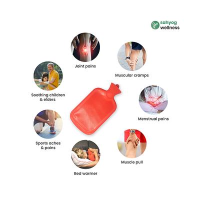 Sahyog Wellness Hot Water Bottle/Bag - Red - Hot Pack/Ice Bag