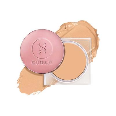 Sugar Cosmetics Mettle Cream To Powder Foundation 42 Glace (Medium Beige, Golden Undertone) 15 gm - Foundation