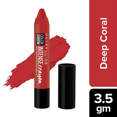 Maybelline New York Colorsensational Intense Lip Stick Crayon, Deep Coral 3.5gm - Lipsticks