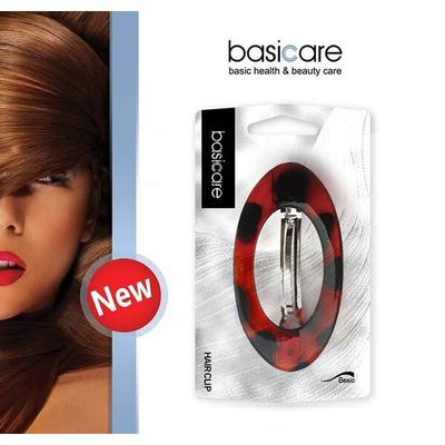 Basicare Hair Clip Oval,Shell 8Cm 1's - Hair Clips/Bands