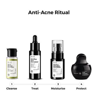 Brillare Neem Powder Face Wash For Clear, Purified, Acne Prone Skin 15 gm - Face Wash & Cleansers