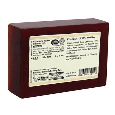 KHADI NATURAL ALMOND SOAP 125 gm (N) - Soaps