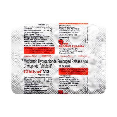 GLIDIVAS M 2 Tablet 15's - Diabetes-Ant