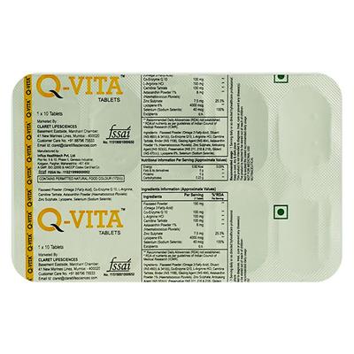 Q VITA Tablet 10's - Supplements-Sup