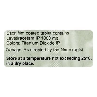 Levilex 1000mg Tablet 10'S - Epilepsy/Convulsion-Ant