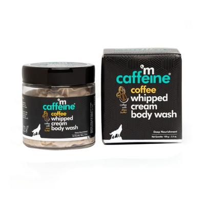 mCaffeine Whipped Cream Coffee Body Wash With Shea Butter Moisturizing & Cleansing Shower 100 gm - Shower Gels & Body Wash