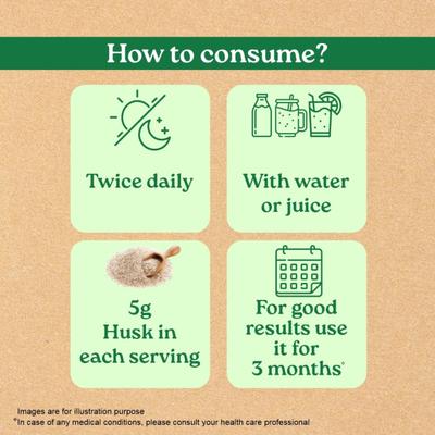 Organic India Psyllium Whole Husk Isabgol Powder 100 gm - Speciality Medicines