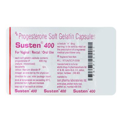 Susten 400mg Capsule 10'S - Hormonal Therapy-Oes