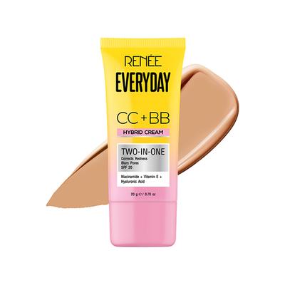 Renee Cosmetics Everyday CC+BB Cream Almond Creme 20 gm - Bb & Cc Creams