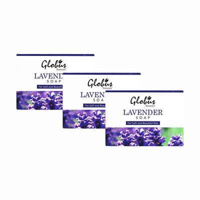 Globus Naturals Lavender Soap (Pack Of 3) 300 gm - Soaps