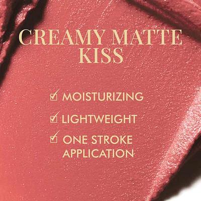 mCaffeine Shades Creamy Matte Kiss Bullet Lipstick - Moisturizing, Lightweight - Mauve Velvet 3.5 gm - Lipsticks