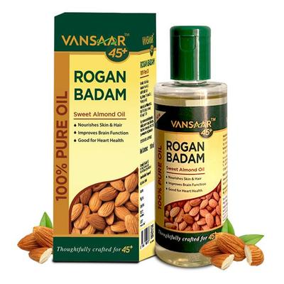 Vansaar 45+ Rogan Badam Sweet Almond Oil 100 ml - Speciality Medicines