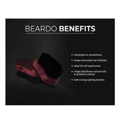 Beardo Beard Brush - Nylon Bristle - Beard Comb