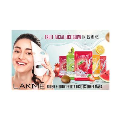 Lakme Blush & Glow Lemon Sheet Mask 25 Ml - Sheet Masks
