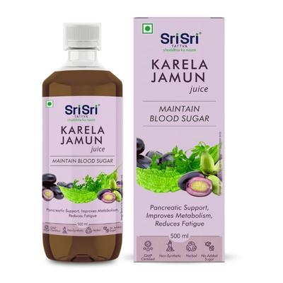 Sri Sri Tattva No Added Sugar Juice - Karela Jamun 500 ml - Ayurvedic Juices