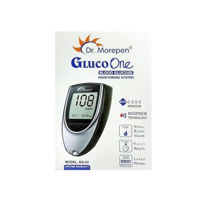 Dr. Morepen GlucoOne BG03 Blood Glucose Monitor Meter 1's - Blood Glucose Monitors/Strips