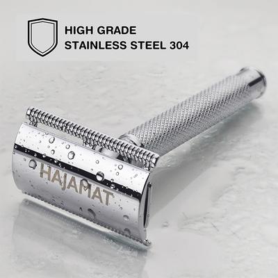 Hajamat Spade Safety Razor, Ultra High Grade Stainless Steel 304, Chrome Finish 1's - Razors & Cartridges