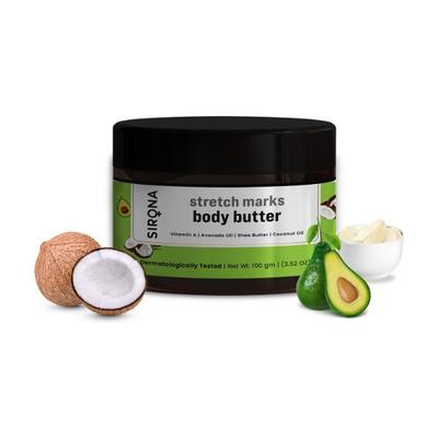 Sirona Natural Stretch Marks Body Butter 100 gm - Body Butter