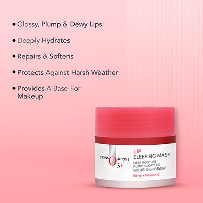O3+ Lip Sleeping Mask For Plump & Soft Lips 25 gm - Lip Mask