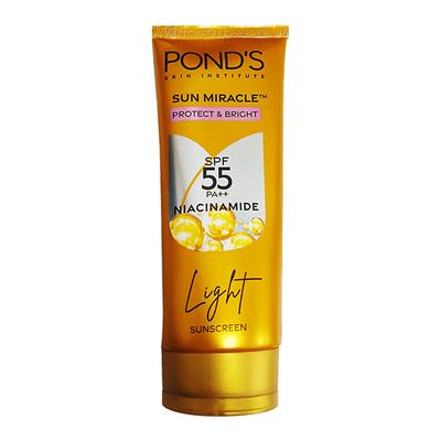 Pond's Sun Miracle SPF 35 PA+++ Light Sunscreen - Protect and Bright with Niacinamide 50 g - Face Sunscreen