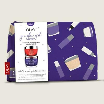Olay Youglowgirlgift Kit- 24 Moisturiser, 50G With Free Premium Pouch 100 gm - Face Moisturizers