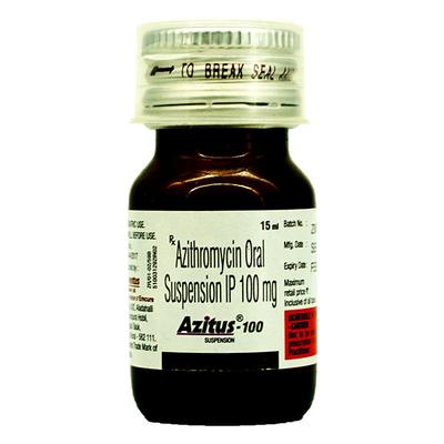 Azitus 100mg Suspension 15ml - Bacterial Infections-Mac