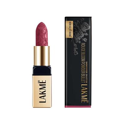 Lakme Rouge Bloom Powder Matte Bullet Pink Poppy 202 4 gm - Lipsticks