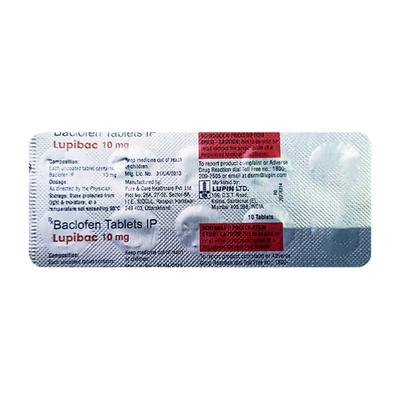 LUPIBAC 10mg Tablet 10's - Muscle Cramps/Spasticity-Mus