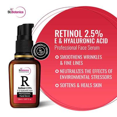 St.Botanica R-Retinol 2.5% Professional Facial Serum 20 ml - Dark Circle & Wrinkle Busters