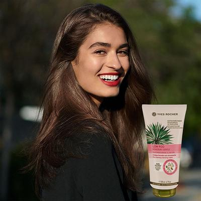 Yves Rocher Low Shampoo Gentle Hair Non-Foaming Cleansing Cream Sulfate Free 200 ml - Shampoos