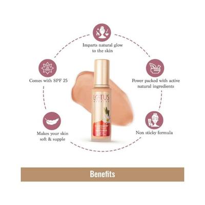 Lotus Makeup Nutraglow Daily Tinted Moisturiser SPF 25 Bright Angel T1 50ml - Foundation