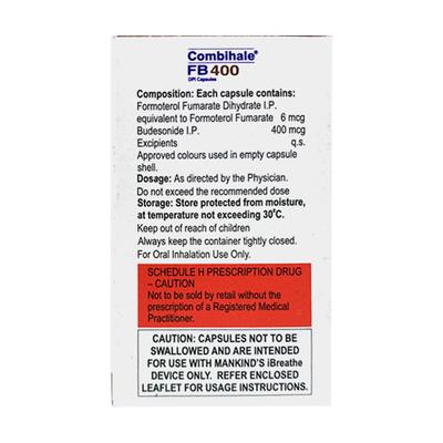 COMBIHALE FB 400 DPI Capsule 30's - Asthma/COPD-Ast