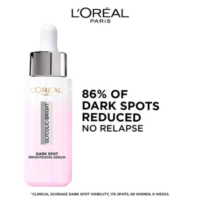 L'Oreal Paris Glycolic Bright Instant Glowing Serum 8% Glycolic Acid 30 ml - Under Eye Creams & Serums
