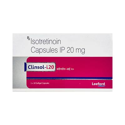 CLINSOL I 20 Softgel Capsule 10's - Acne-Acn