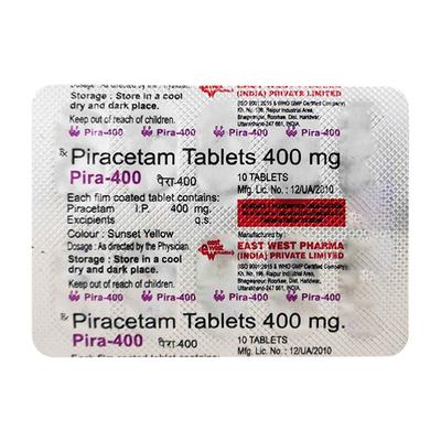 PIRA 400MG TABLET 10'S - Nootropics And Neurotrophics