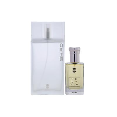 Ajmal Shiro EDP Citrus Spicy Perfume And Neutron EDP Citrus Fruity Perfume 190 ml - Men Perfumes (Edt/Edp)