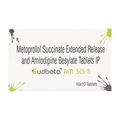 GUDBETA AM 50/5 Tablet 10's - Hypertension-Bet