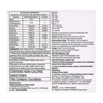 FIDOTOX VANILLA FLAVOUR Oral Powder 10.4gm - Supplements-Sup