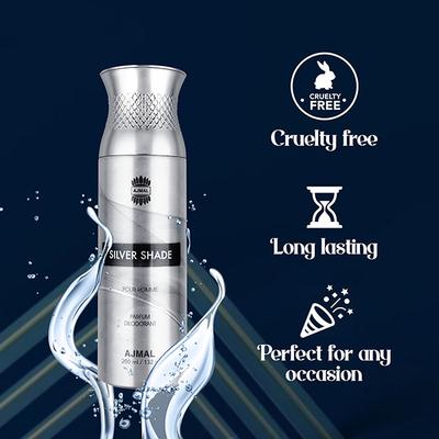 Ajmal Silver Shade Pour Homme Parfum Deo 200 Ml - Deodorants/Roll-Ons