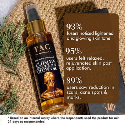 TAC The Ayurveda Co. Ultimate Face & Body Glow Oil 100 ml - Personal Care (Ayush)