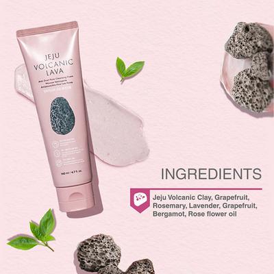 The Face Shop Jeju Volcanic Lava Cleansing Foam 140 Ml - Face Wash & Cleansers