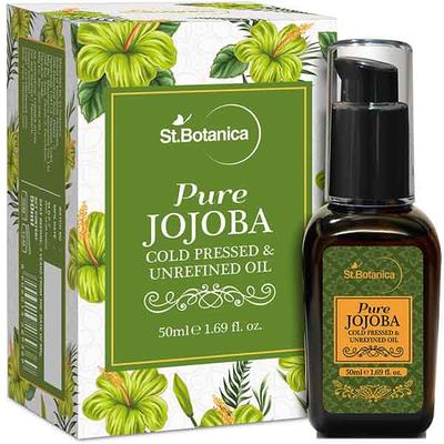 St.Botanica Pure Jojoba Cold pressed & Unrefined Oil 50 ml - Essential Oils