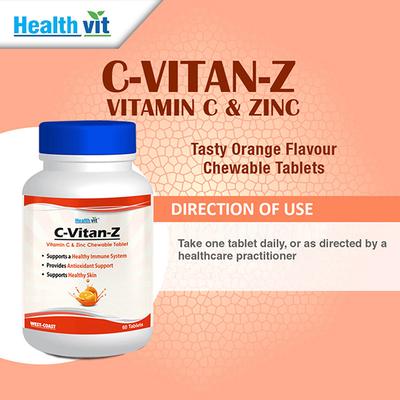Healthvit C-Vitan-Z Tablet 60's - Multi-Vitamins