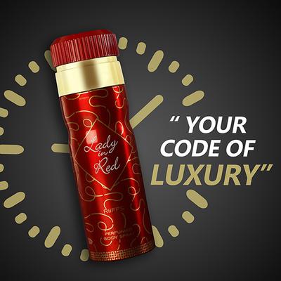 RiiFFS Lady In Red Deodorant For Women, , Perfume Body Spray 200 ml - Women Deodorants/Roll-Ons