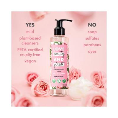 Love Beauty And Planet Murumuru Butter & Rose Face Cleanser 190 ml - Face Wash & Cleansers
